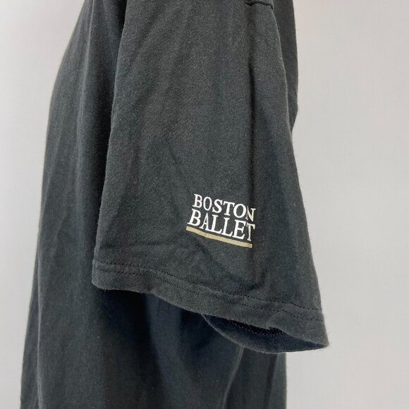Vintage 90s Boston Ballet T Shirt Mens Size XL Black Made In USA Massachusetts - Picture 3 of 6